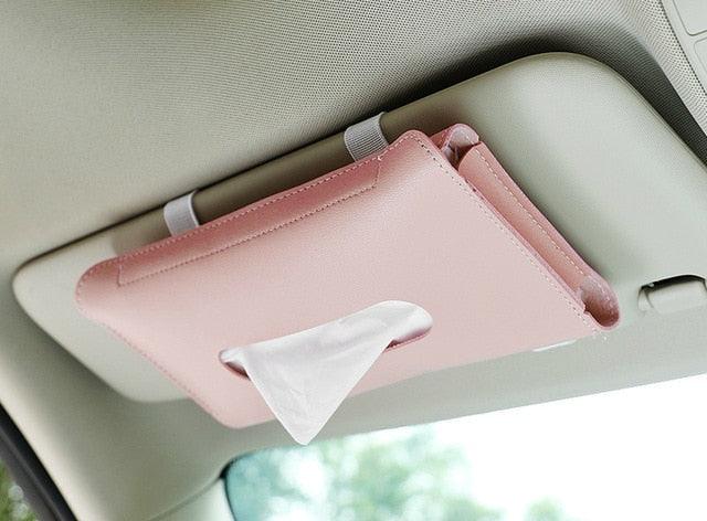 Vehicle Sun Visor Tissue Box Holder