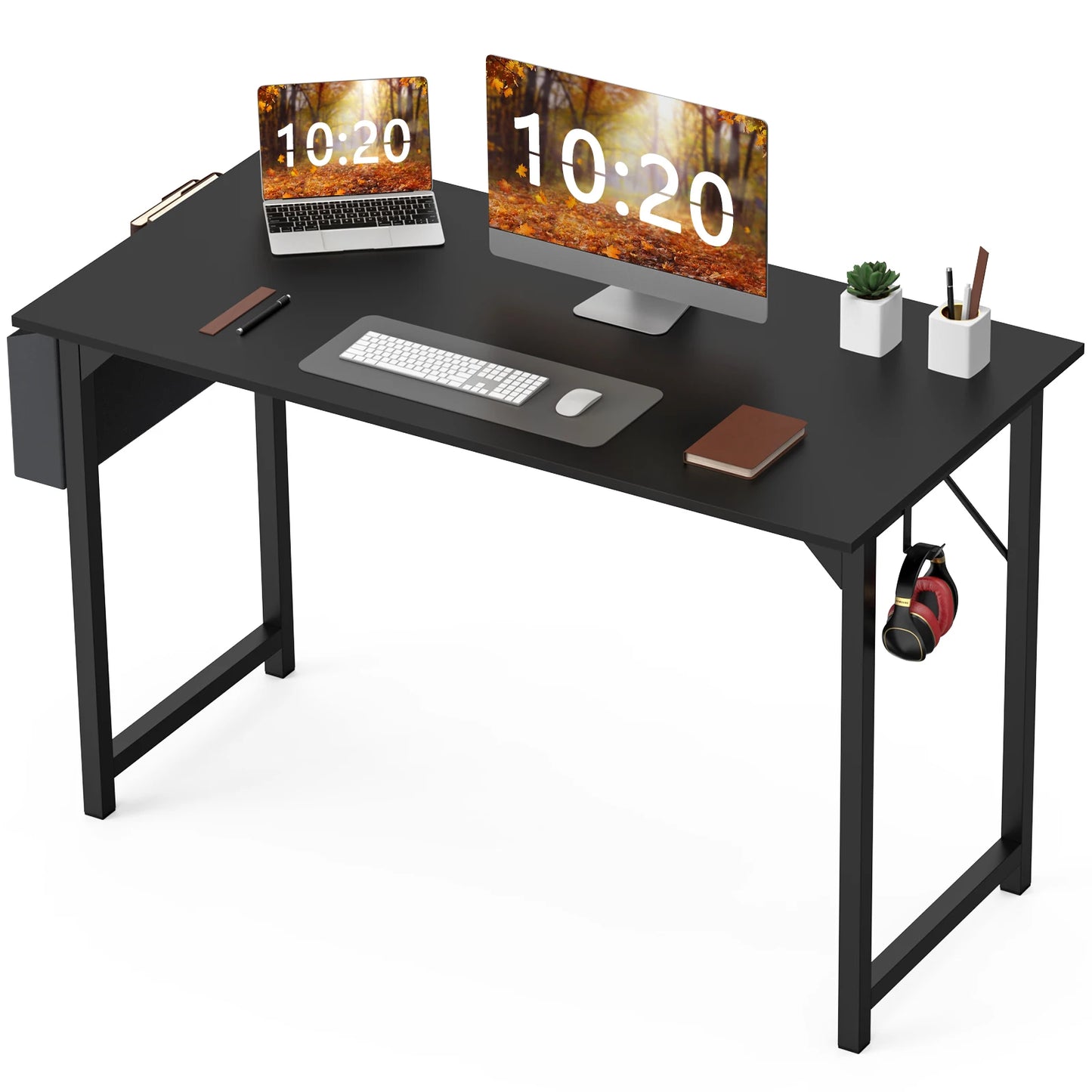 Simple Style Computer Desk with Storage Pocket