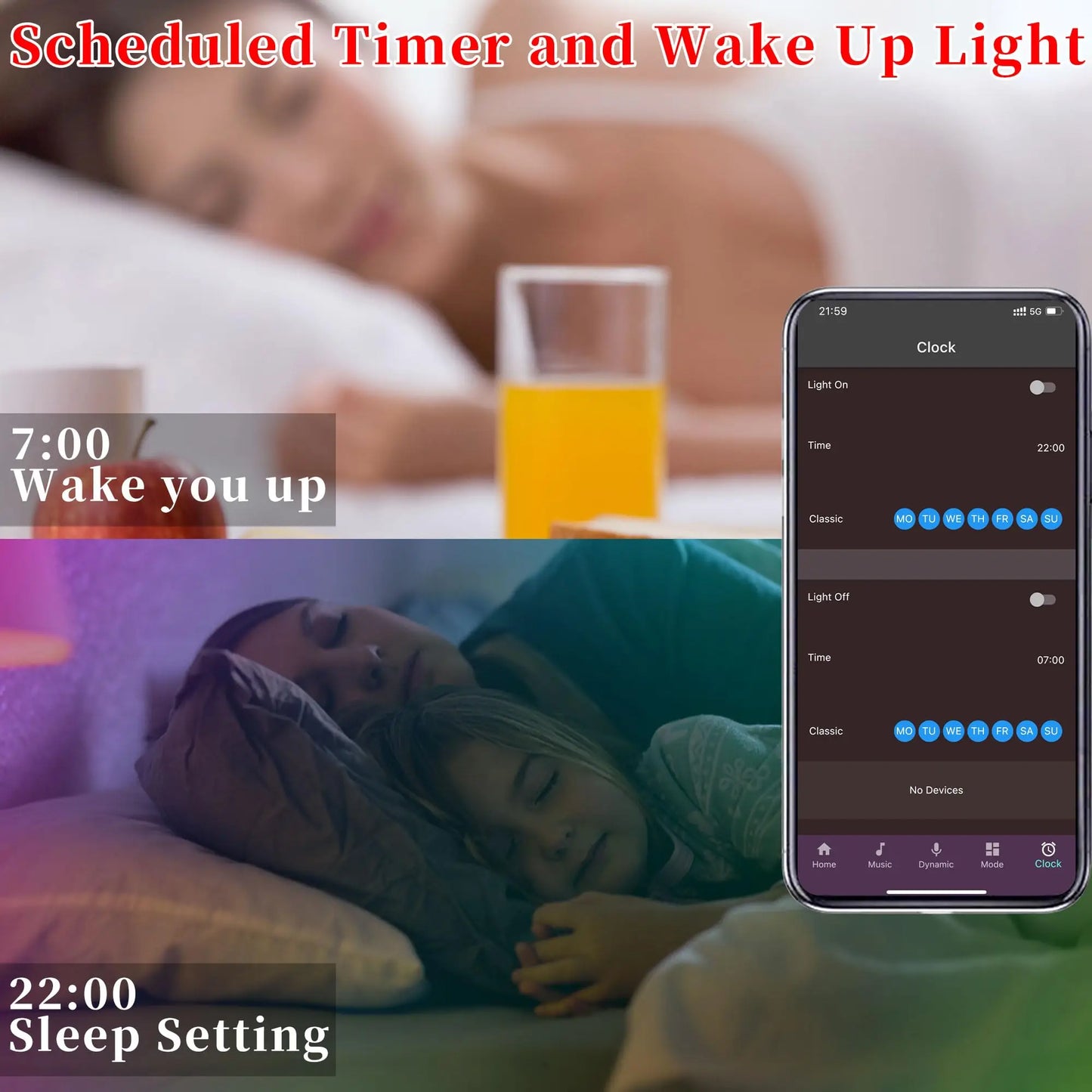 Long LED Strip Lights with 44 Key Remote