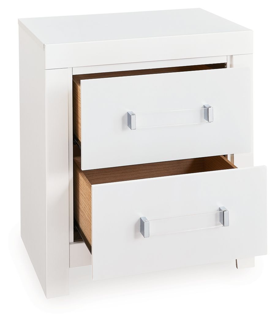 Matte Finish Two-Door Night Stand