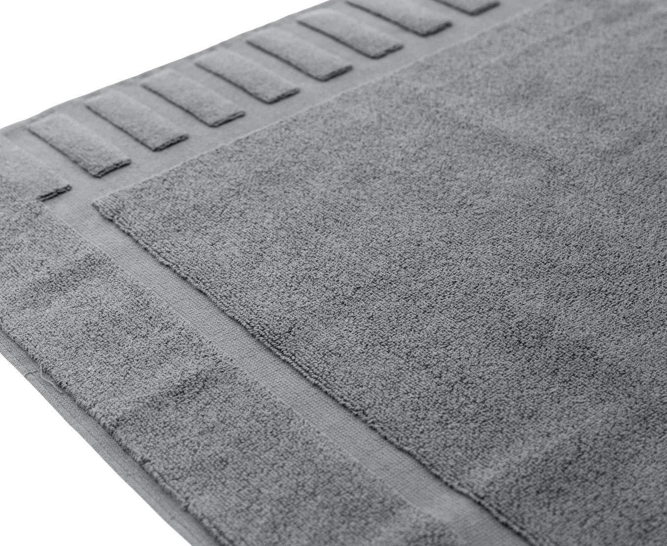 Luxury Bath Mat Floor Towel-Set Grey
