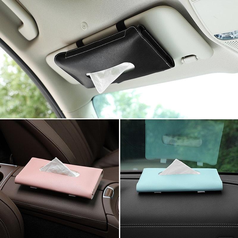 Vehicle Sun Visor Tissue Box Holder