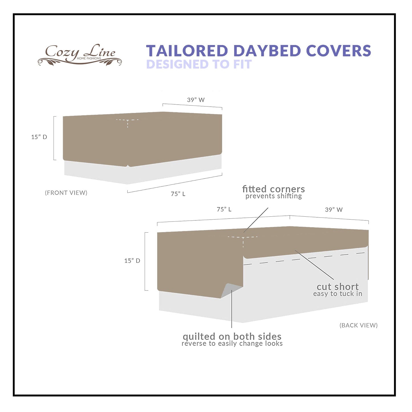 Serenity White Reversible Quilt Set