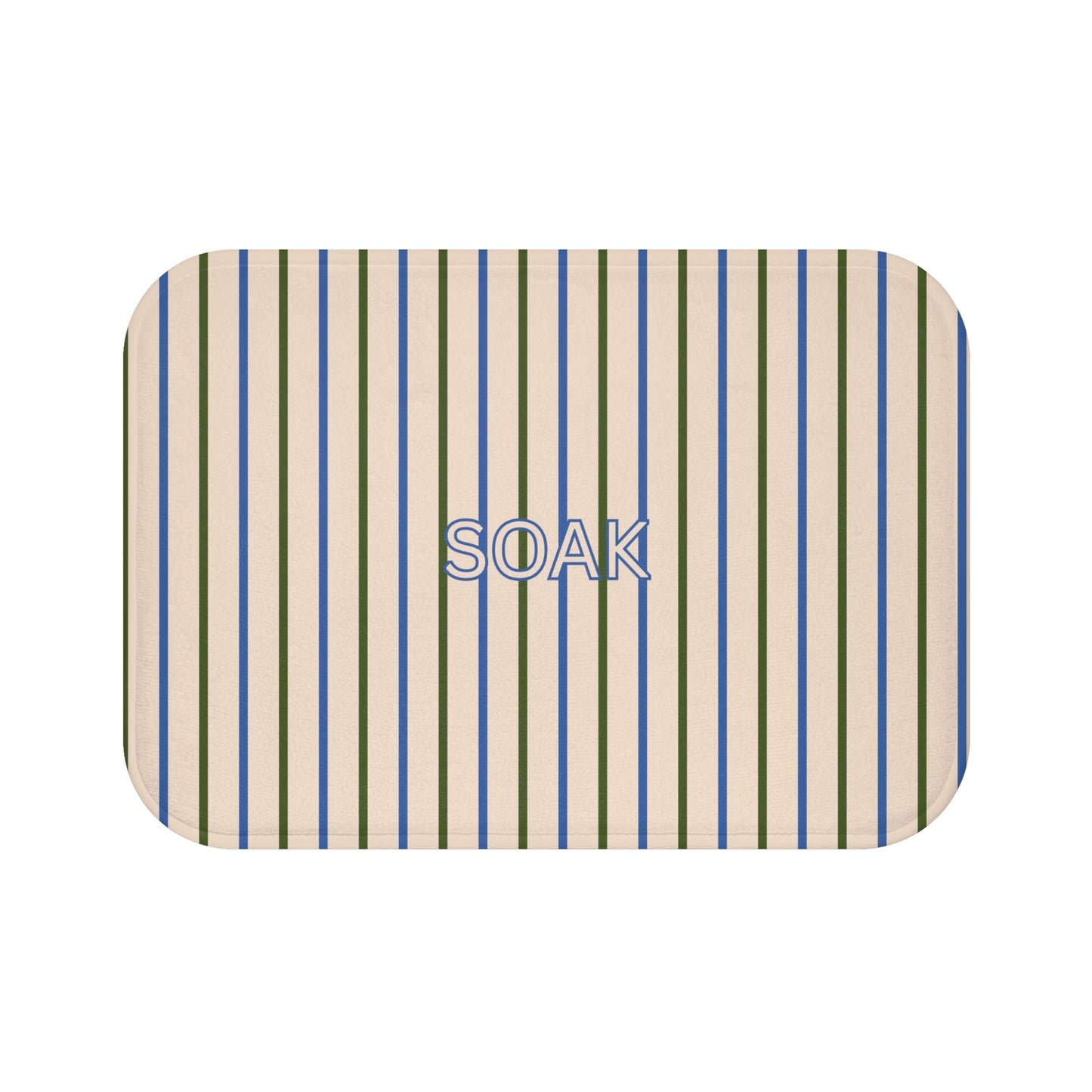 Blue & Beige Spa Bathroom Rug