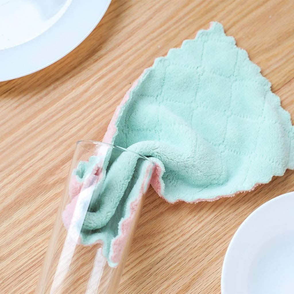 Coral Velvet Kitchen Towels