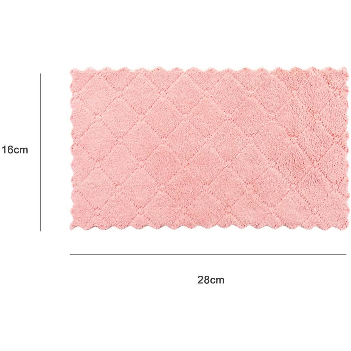 Coral Velvet Kitchen Towels