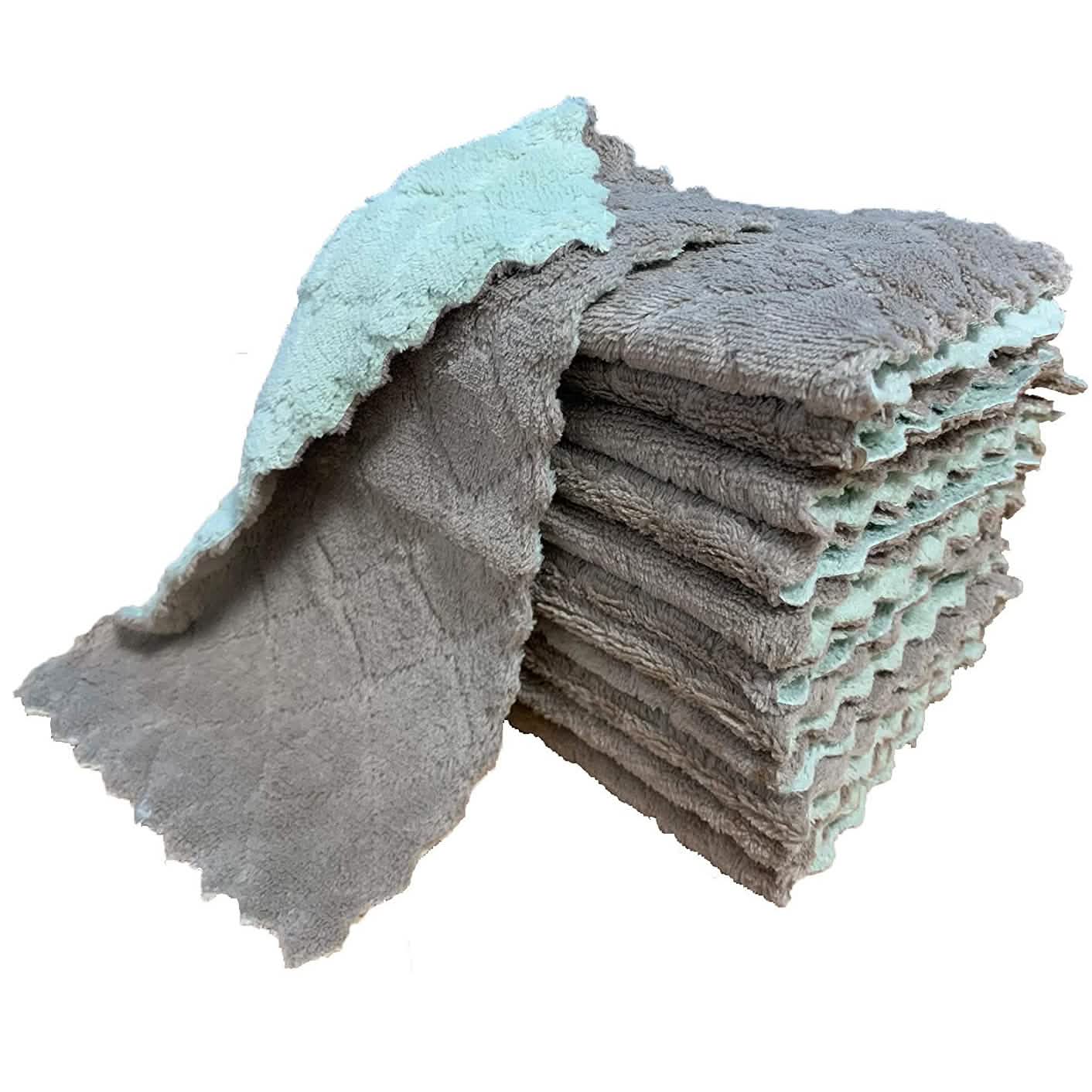 Coral Velvet Kitchen Towels