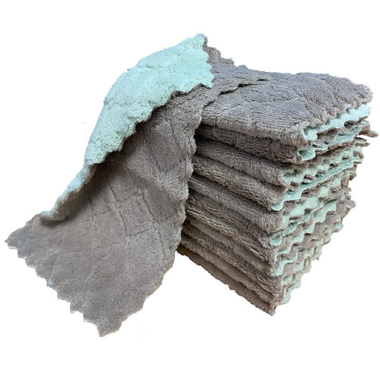 Coral Velvet Kitchen Towels