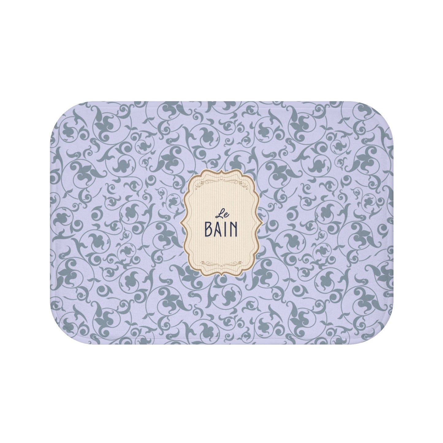 Le Bain LILAC Floral Bath Mat | Elegant French Bathroom Decor