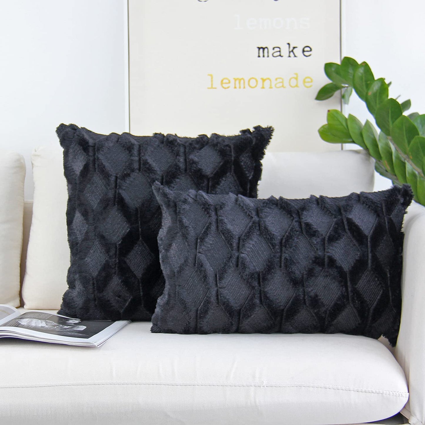 Set of Combo Pillow Covers with Inserts