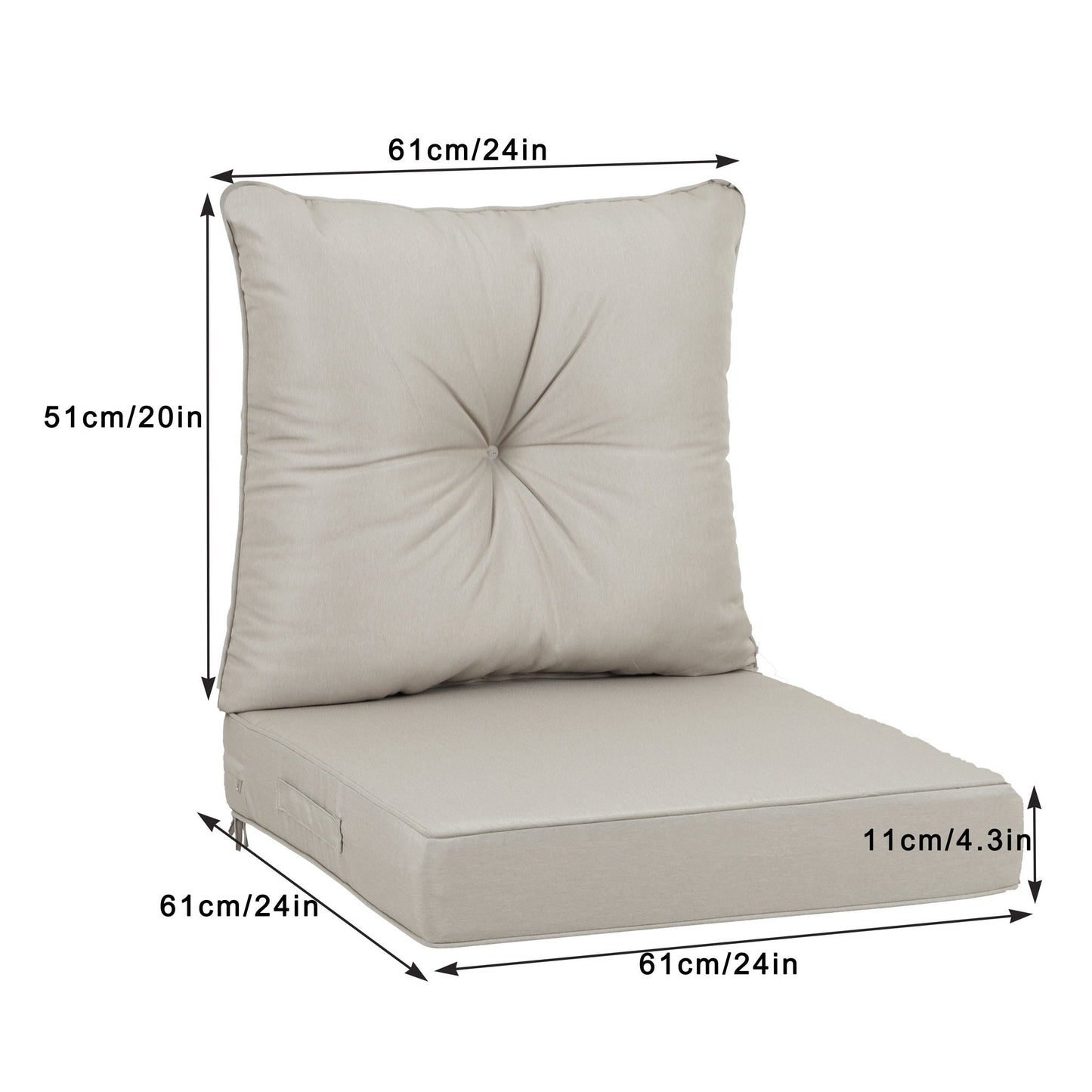 Waterproof Outdoor Deep Seat Cushions