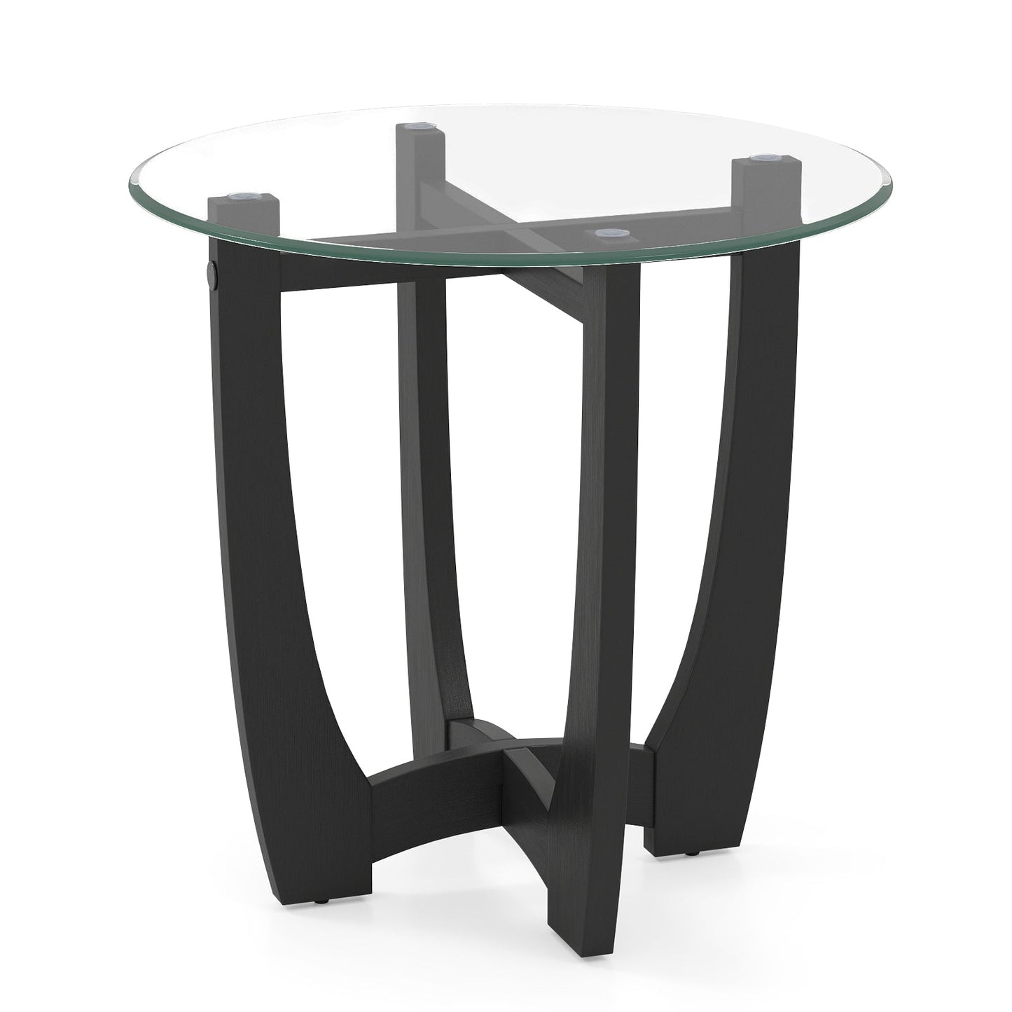 Tempered Glass Top Side Table