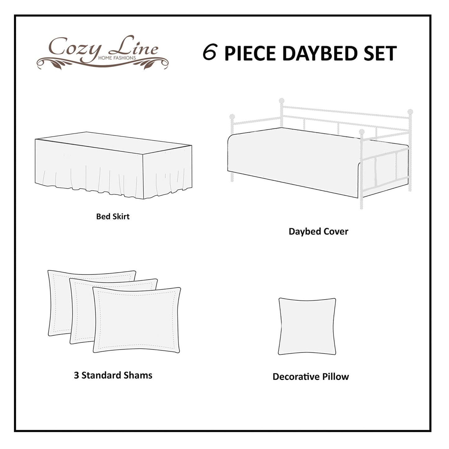 Serenity White Reversible Quilt Set