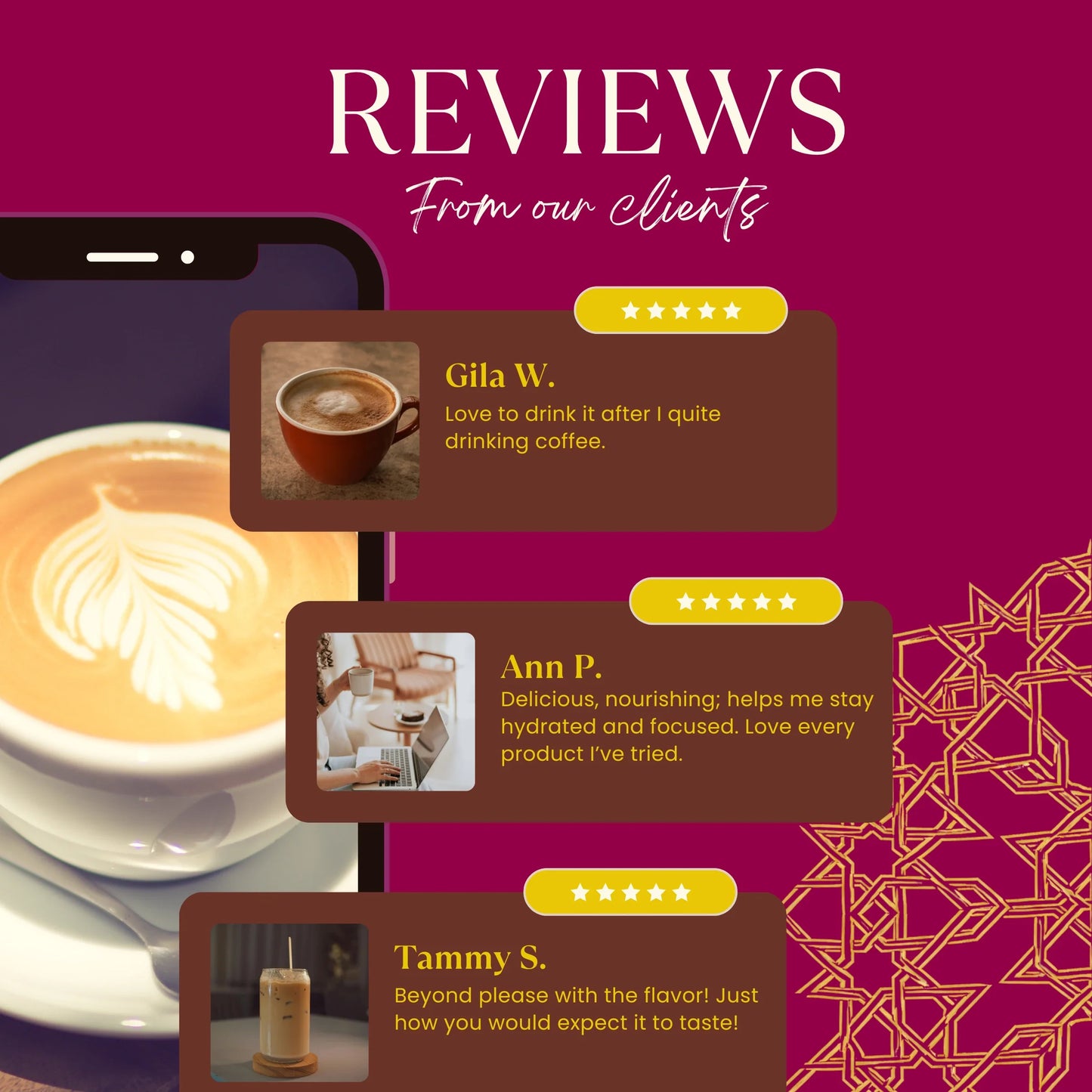 Instant Hazelnut Herbal Latte