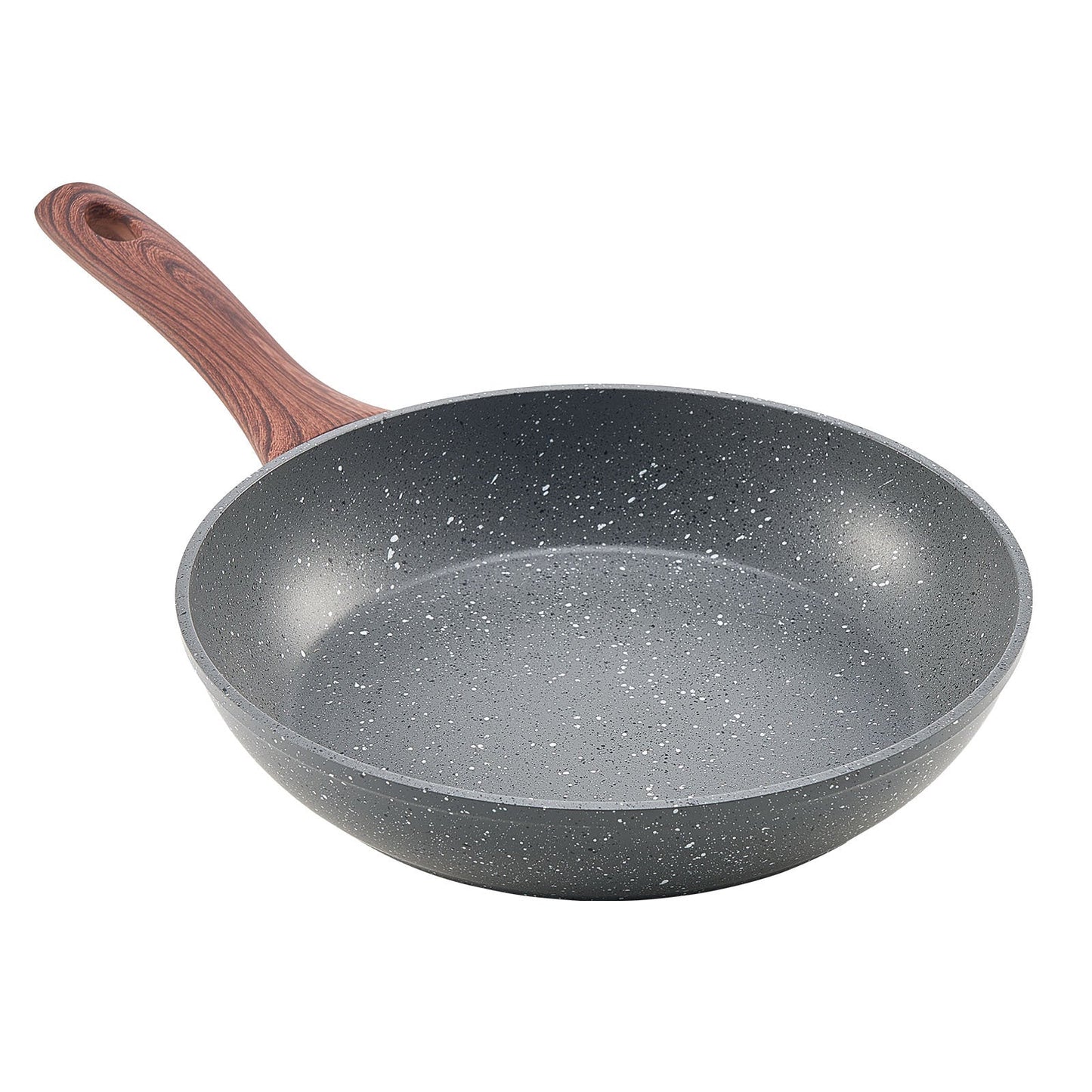 3 Piece Frying Pan Aluminum Skillet Set-Grey