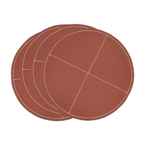 Modern Faux Leather Placemats-Set of 4