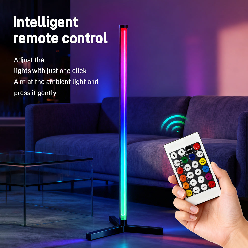 RGB LED Corner Floor Lamp, flip 180°