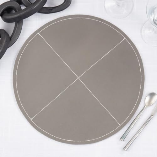 Modern Faux Leather Placemats-Set of 4