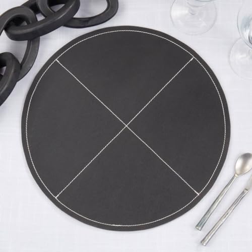 Modern Faux Leather Placemats-Set of 4