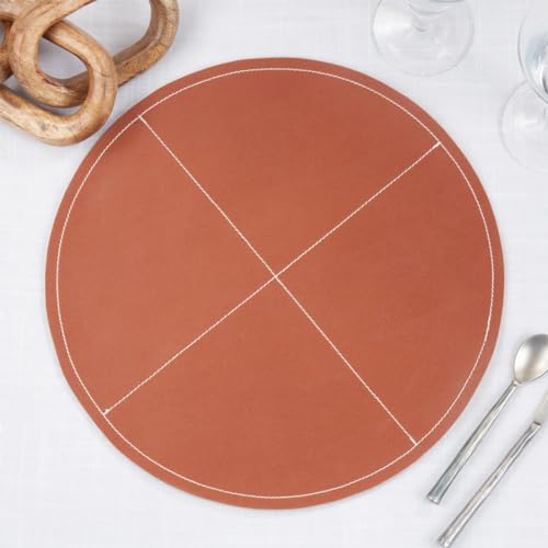 Modern Faux Leather Placemats-Set of 4
