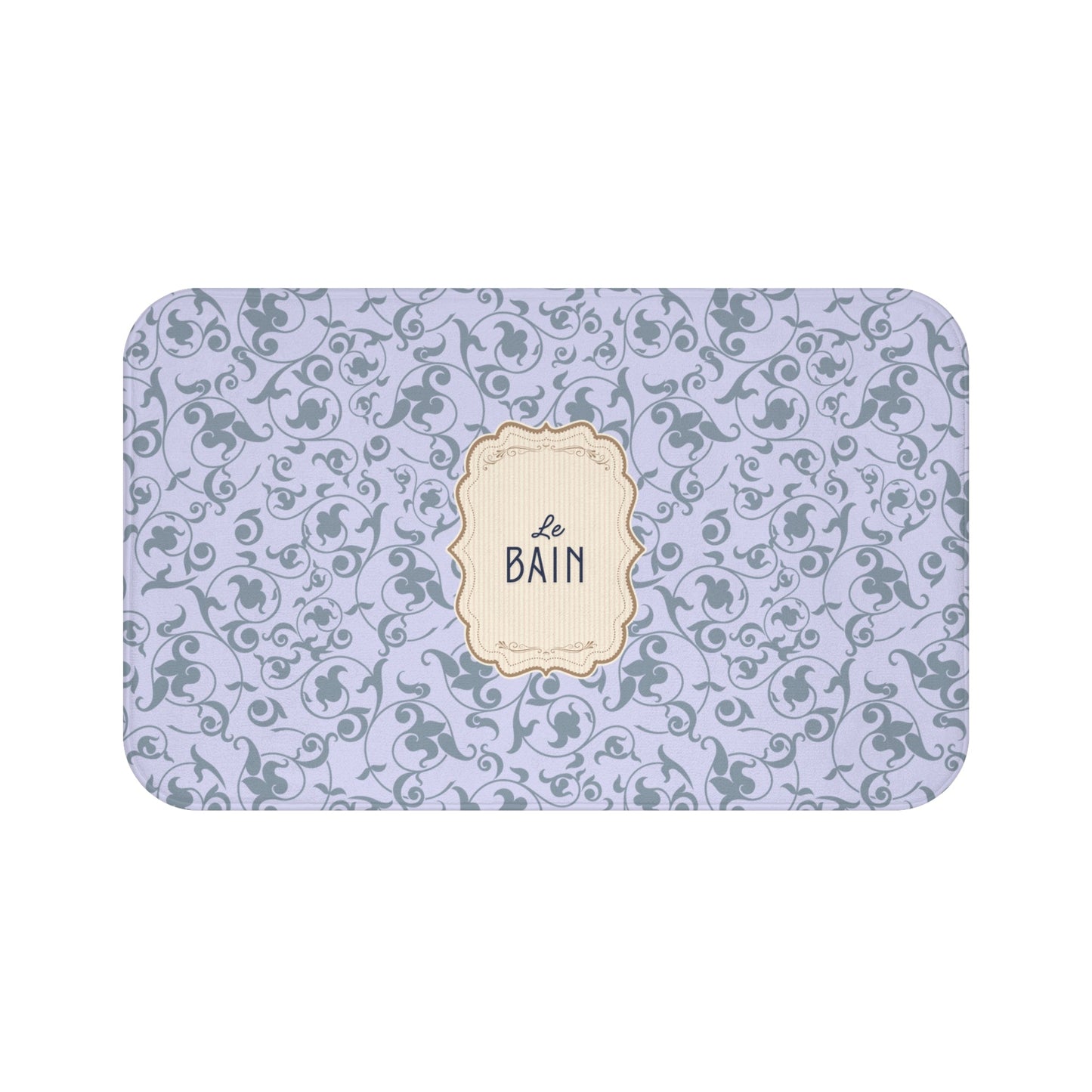 Le Bain LILAC Floral Bath Mat | Elegant French Bathroom Decor