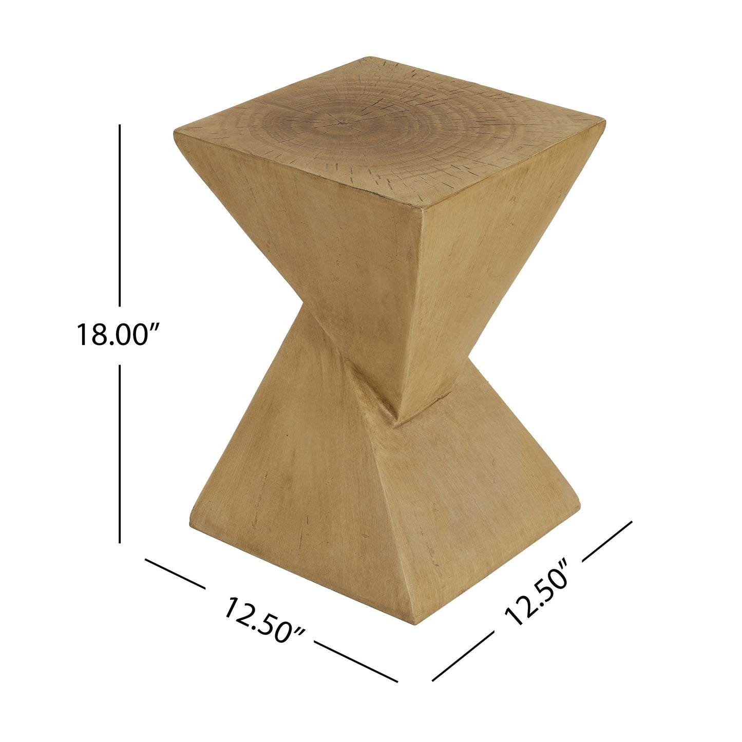 Indoor/Outdoor Hourglass Side Table