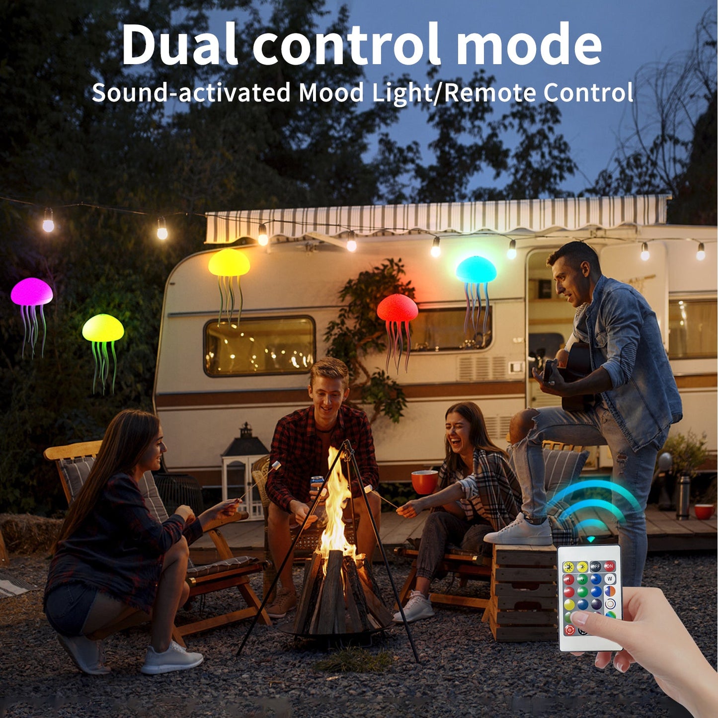 LED Jellyfish Lamp with Remote