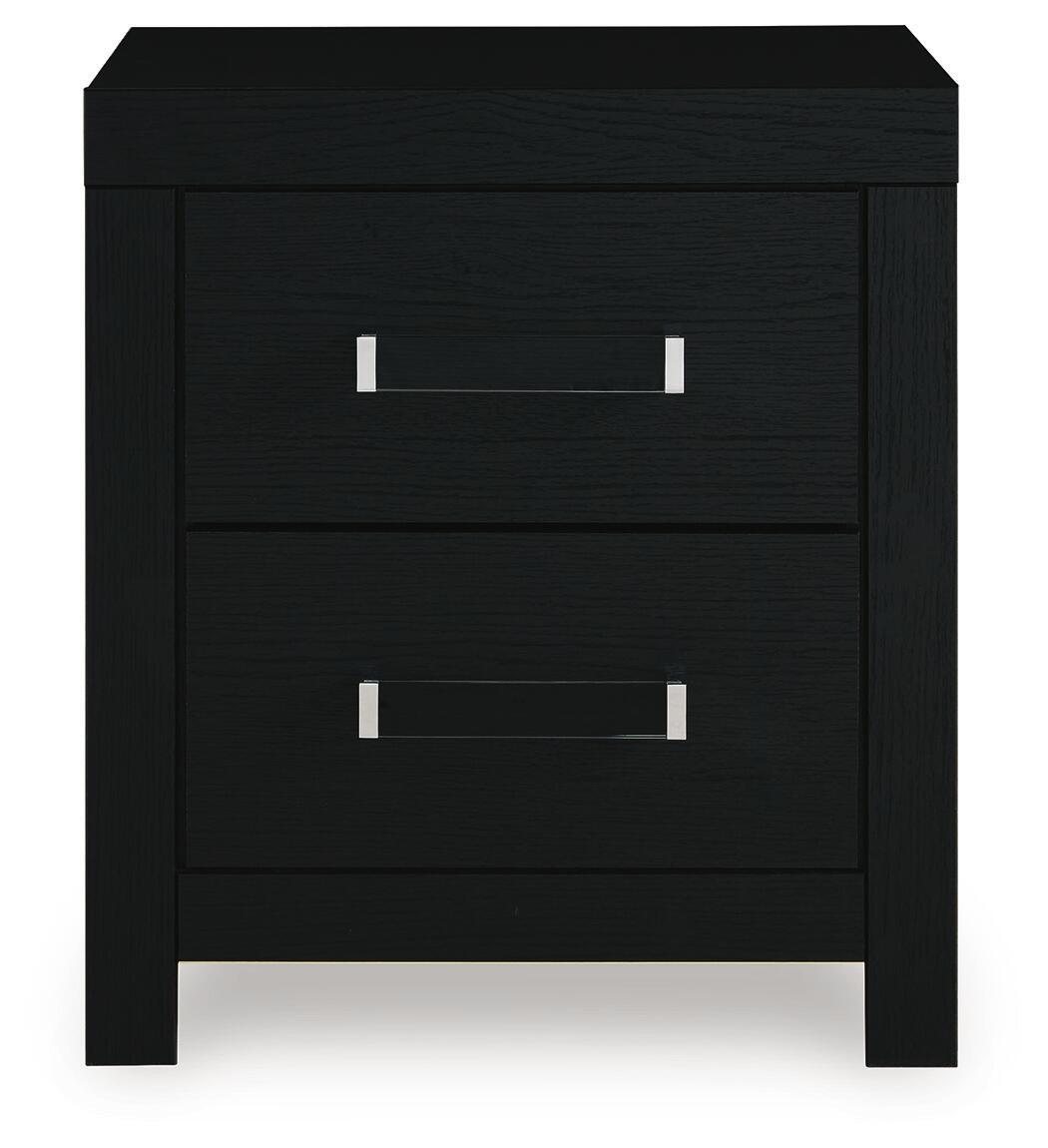 Matte Finish Two-Door Night Stand