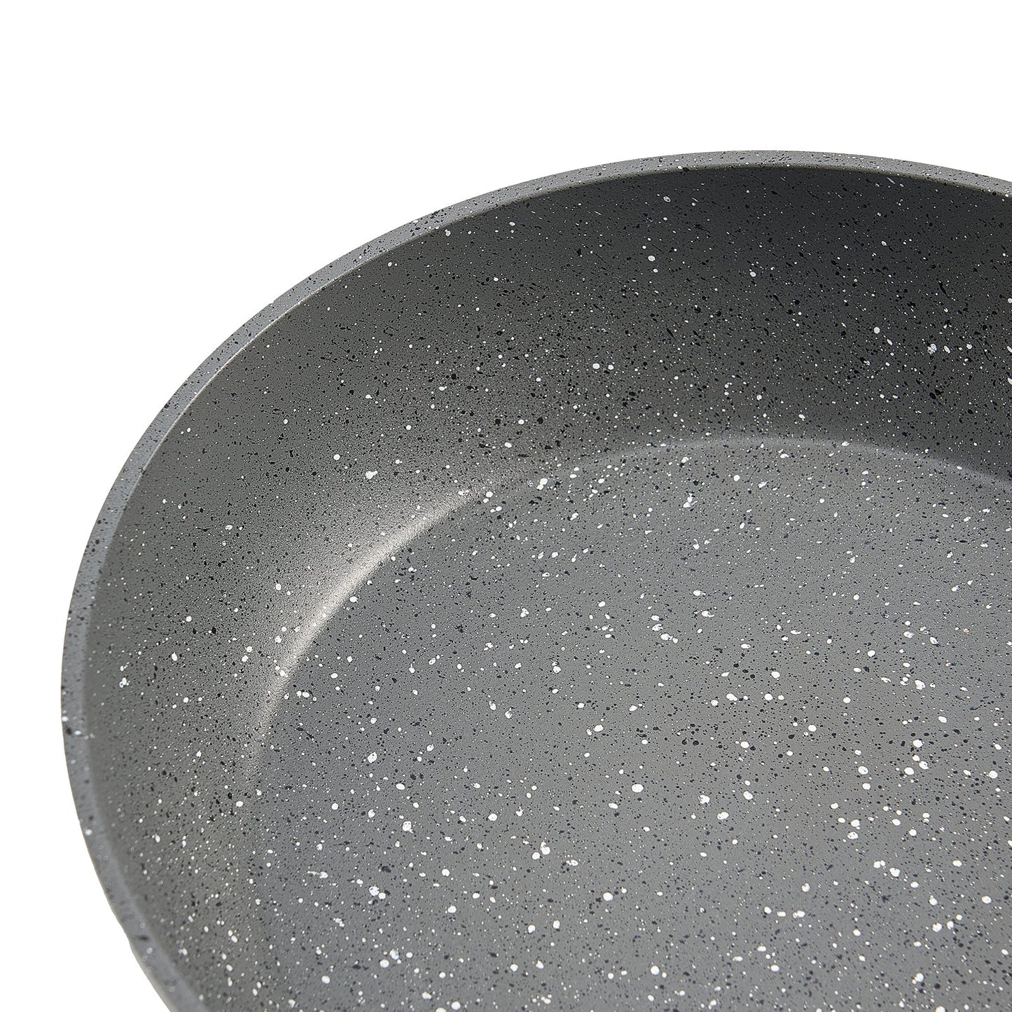 3 Piece Frying Pan Aluminum Skillet Set-Grey