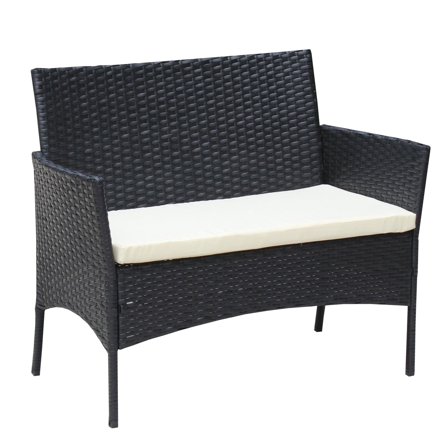 4 Piece Rattan Patio Furniture Set
