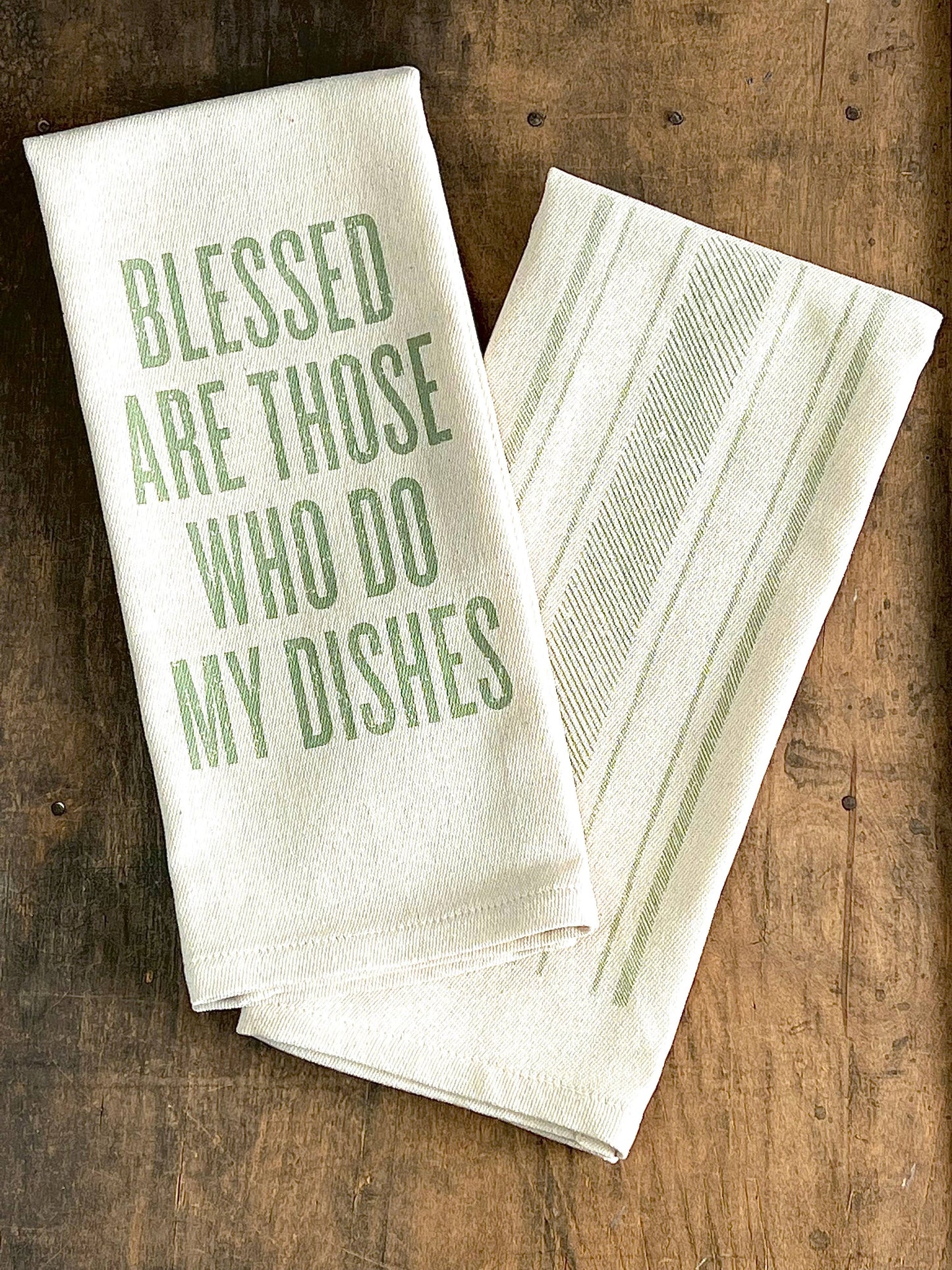 Premium Cotton "Blessed" Kitchen Towel