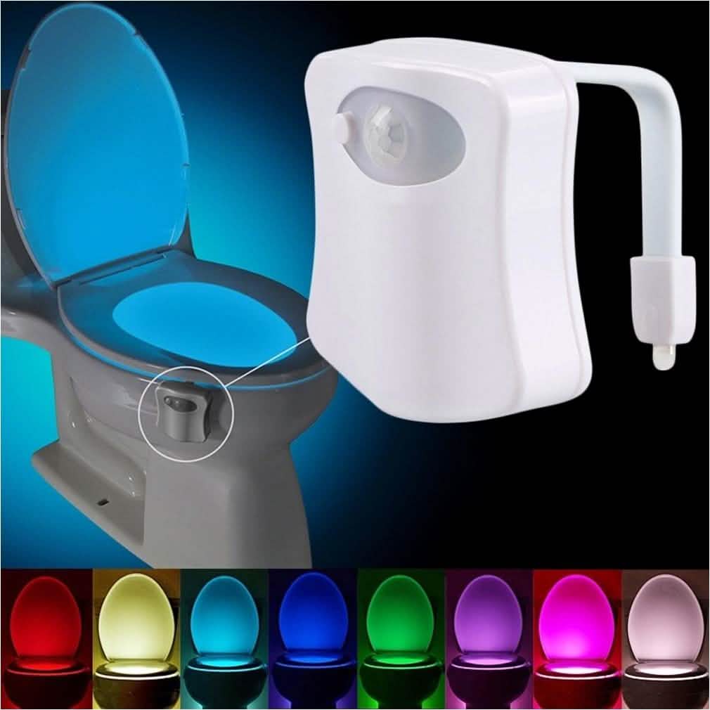 8-Color LED Motion Sensor Toilet Light