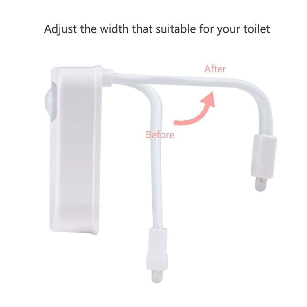 8-Color LED Motion Sensor Toilet Light