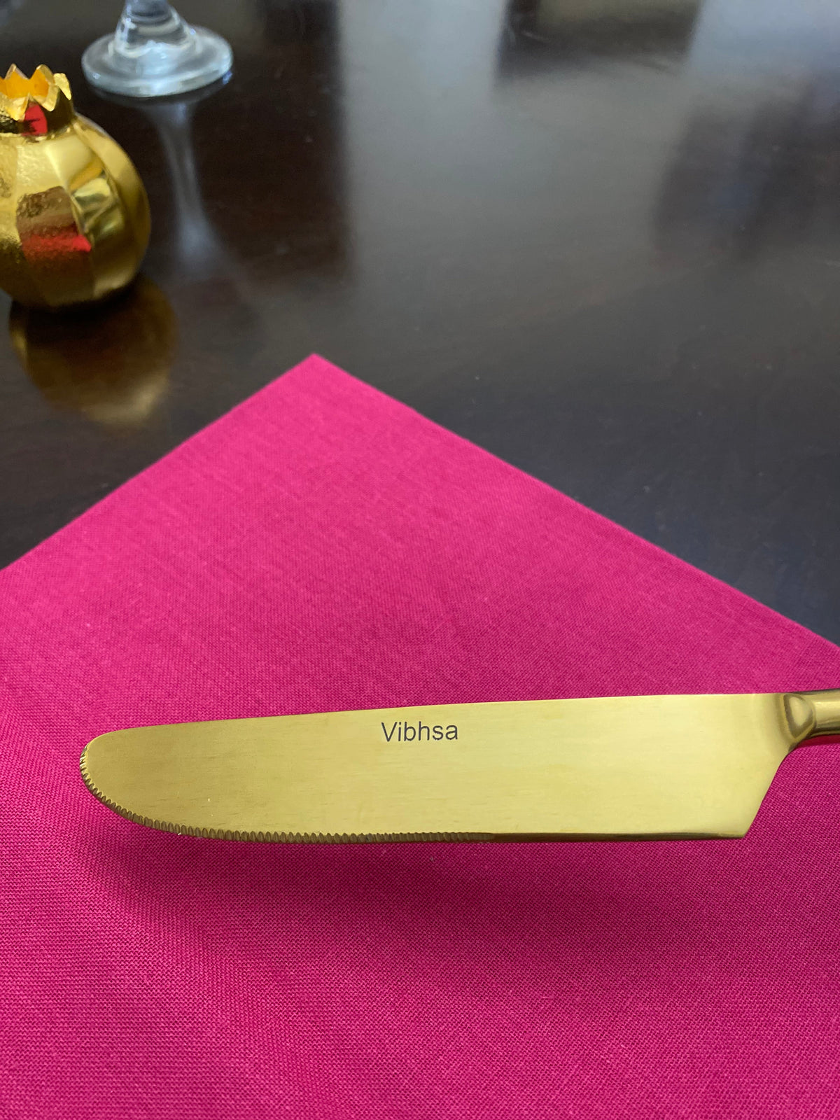 Vibhsa Designer Gold Stainless Steel Flatware Set