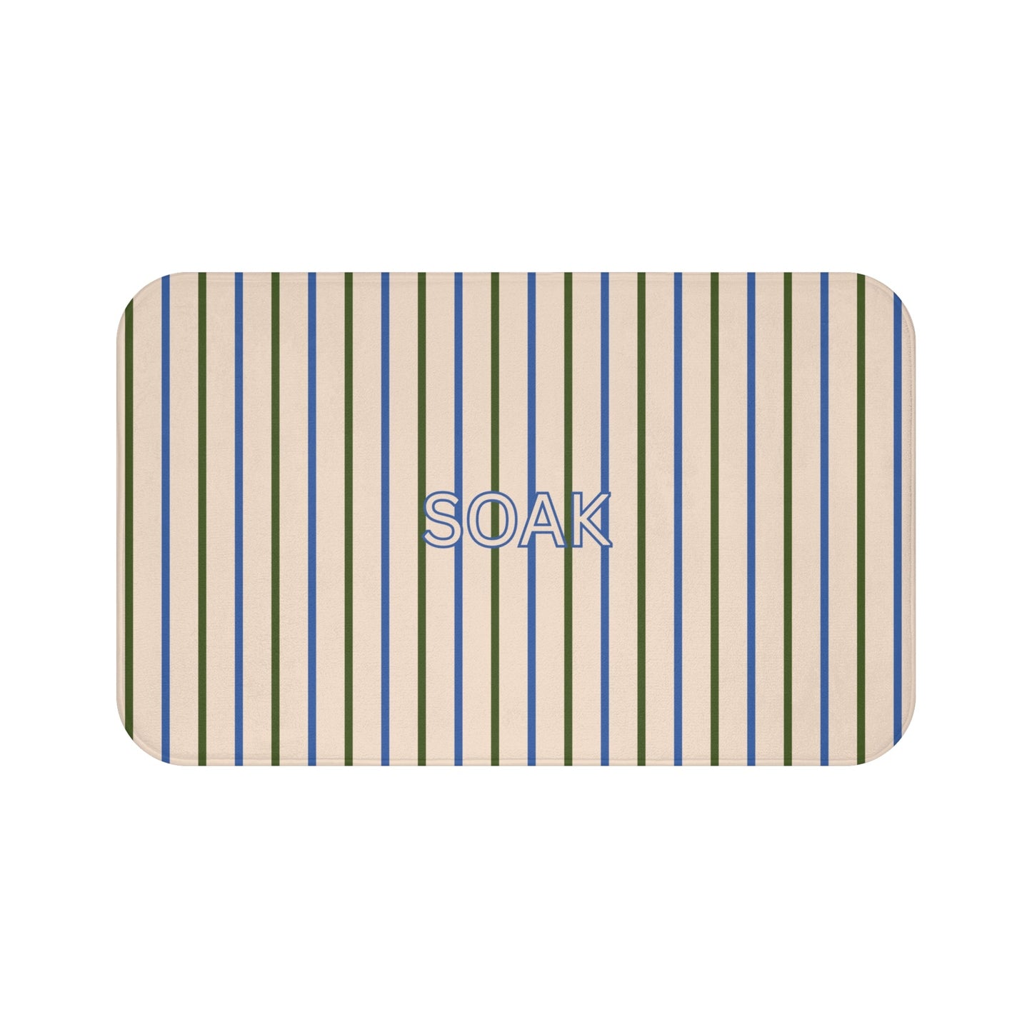 Blue & Beige Spa Bathroom Rug