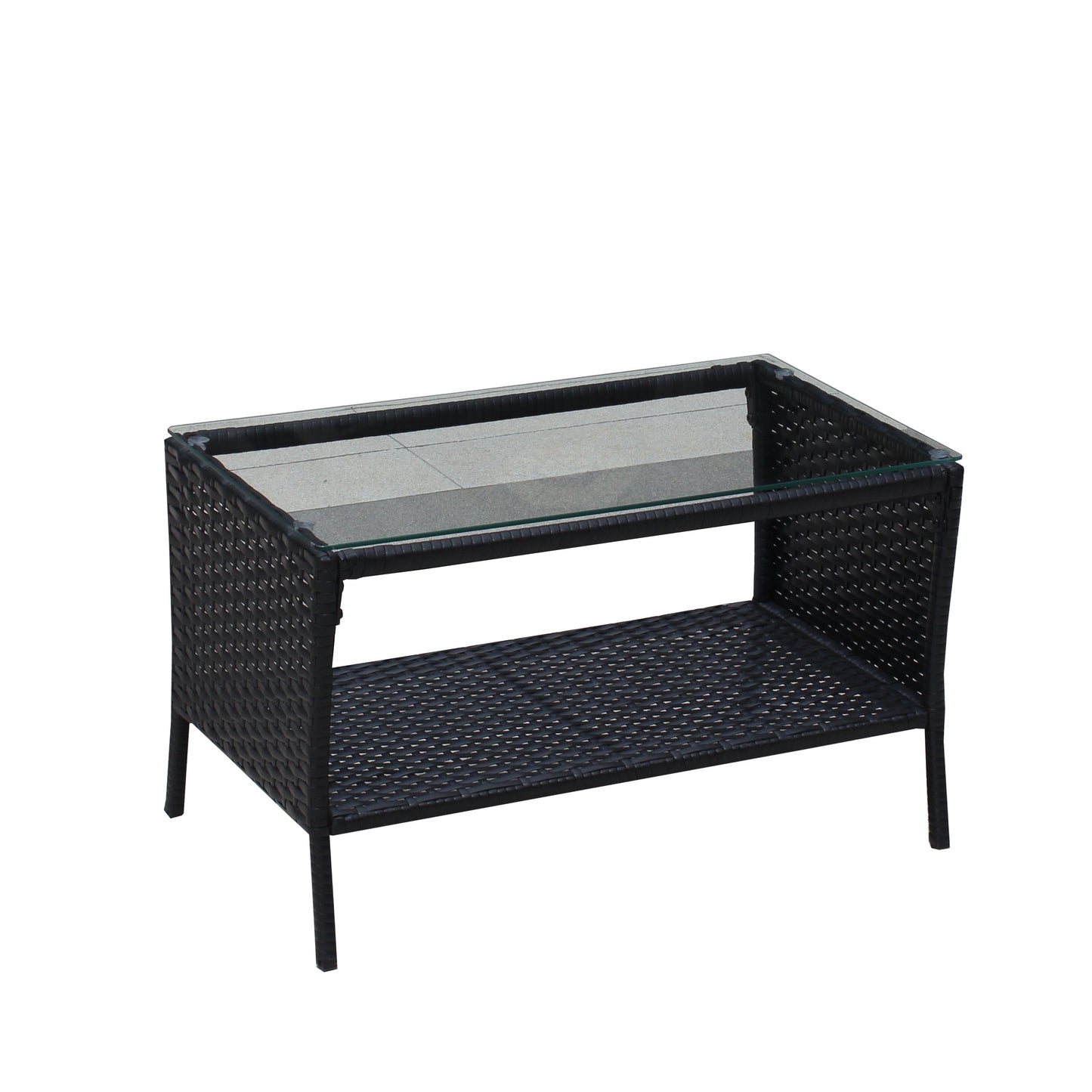 4 Piece Rattan Patio Furniture Set