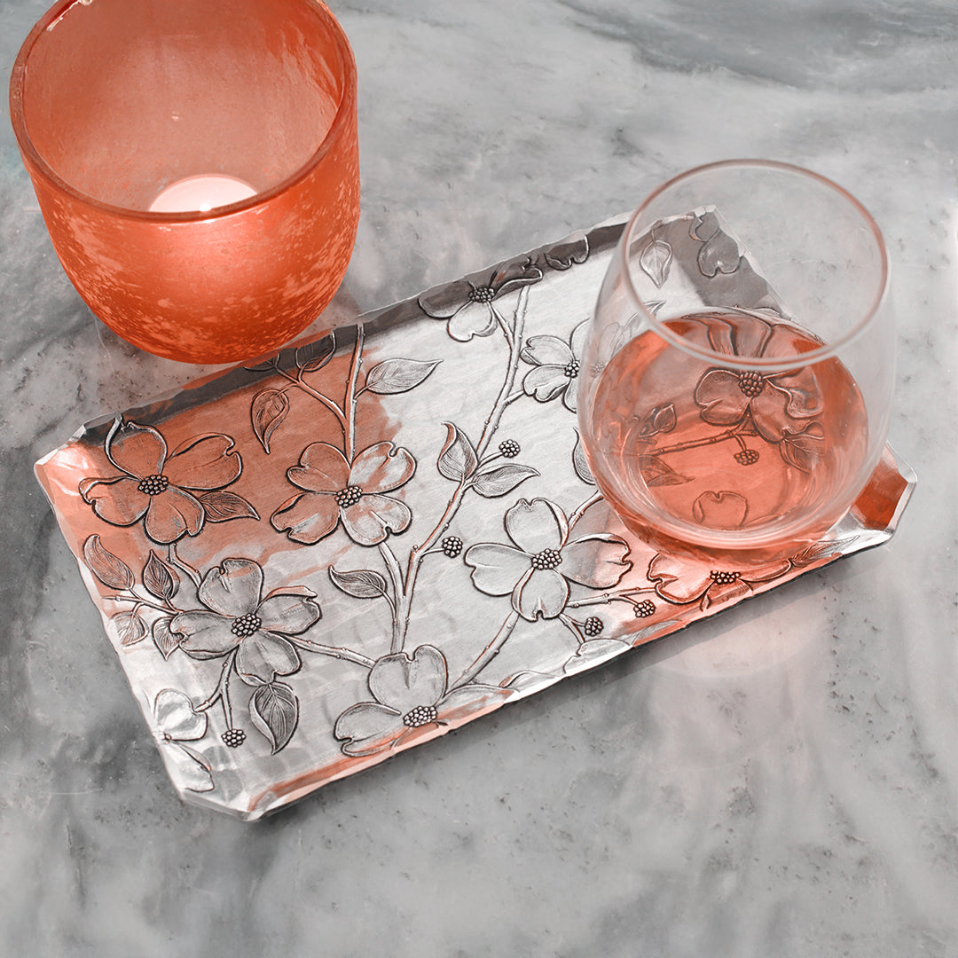 Handcrafted Dogwood Butler Tray