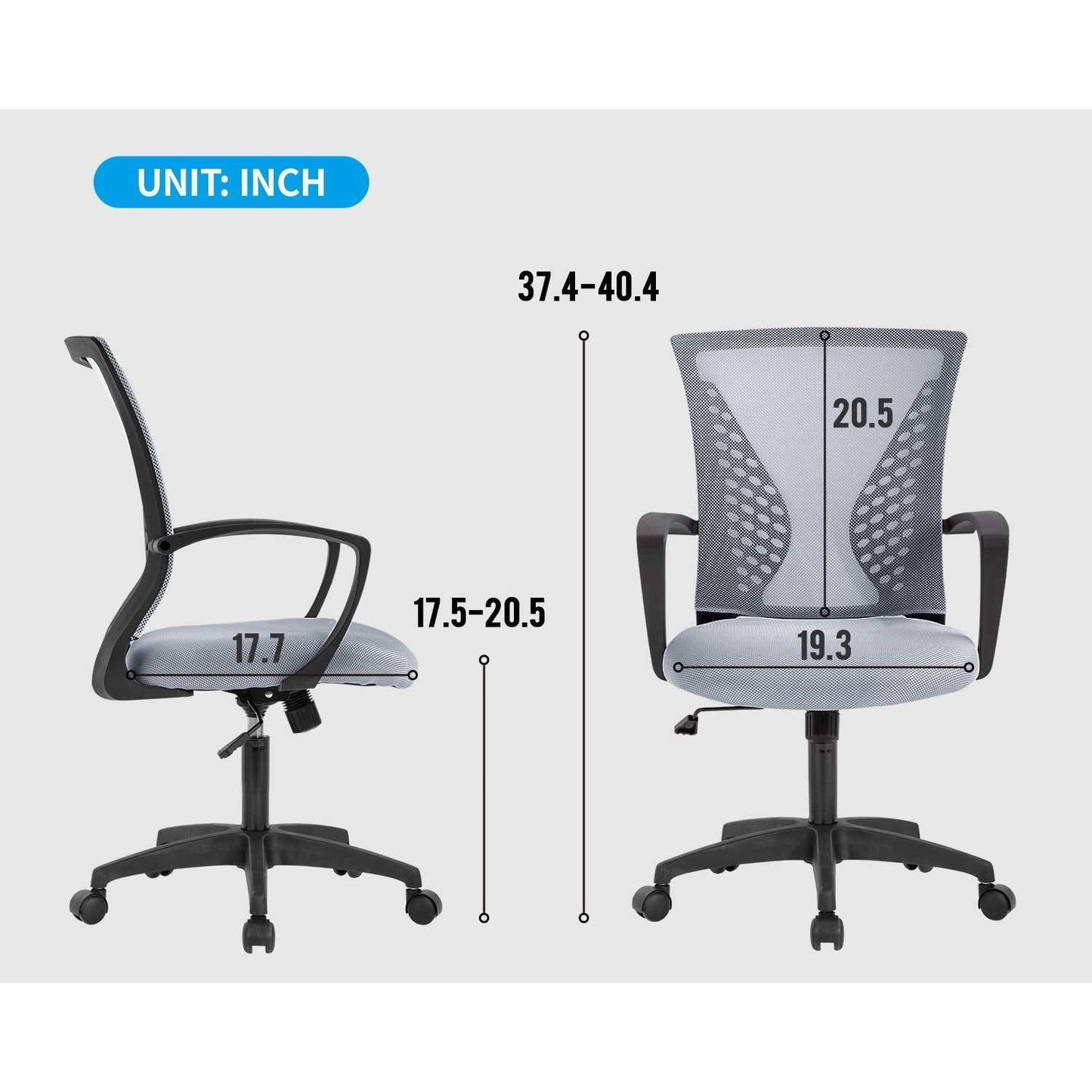Mid-Back Ergonomic Office Chair