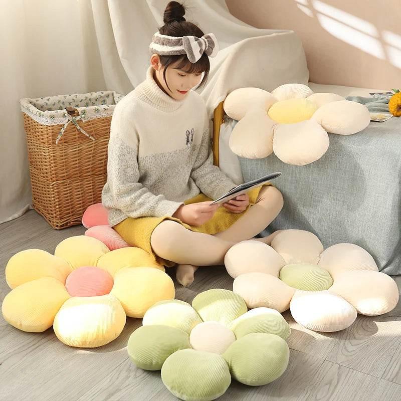 6 Petal Cushion Sunflower Pillow