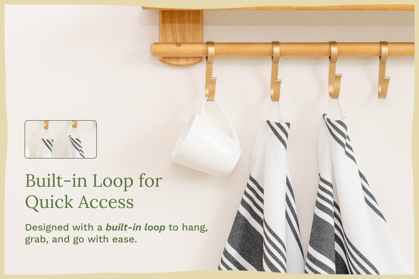 Cotton Striped Kitchen Towels