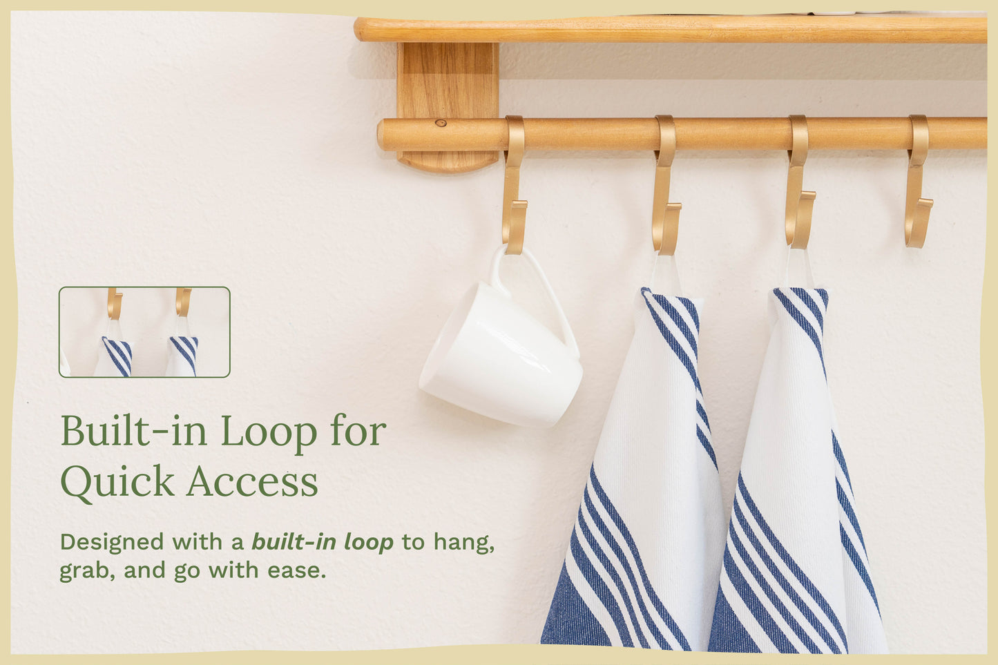 Cotton Striped Kitchen Towels