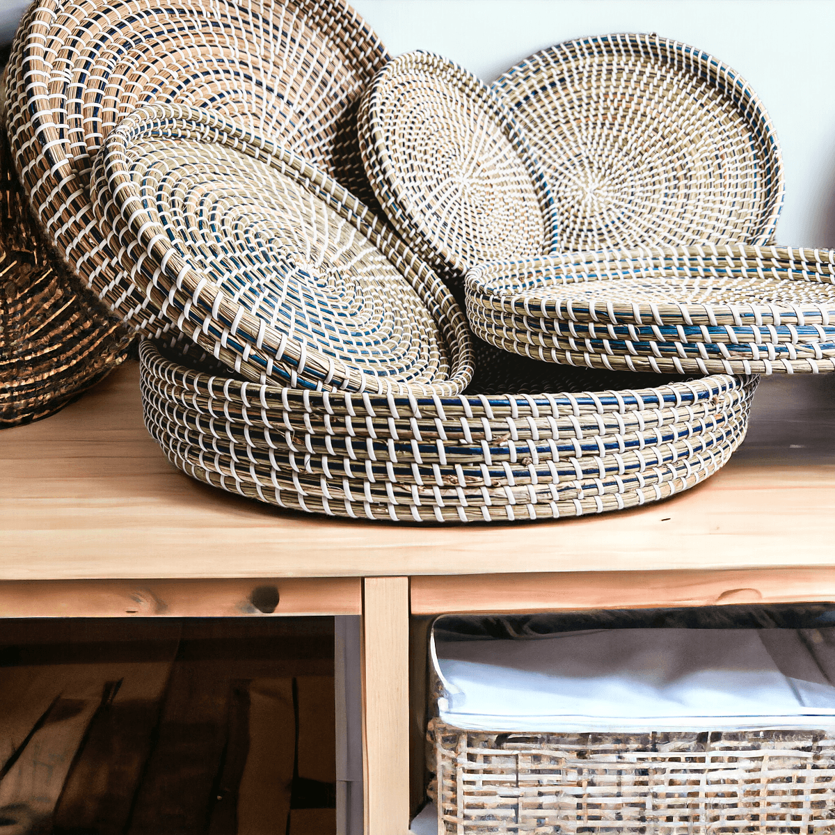 Decorative Seagrass Tray