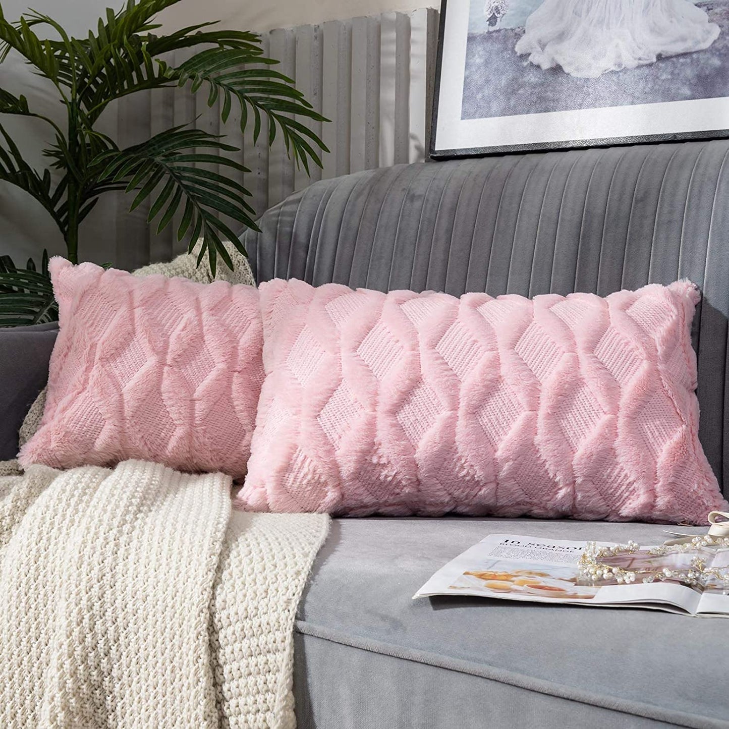 Set of Combo Pillow Covers with Inserts