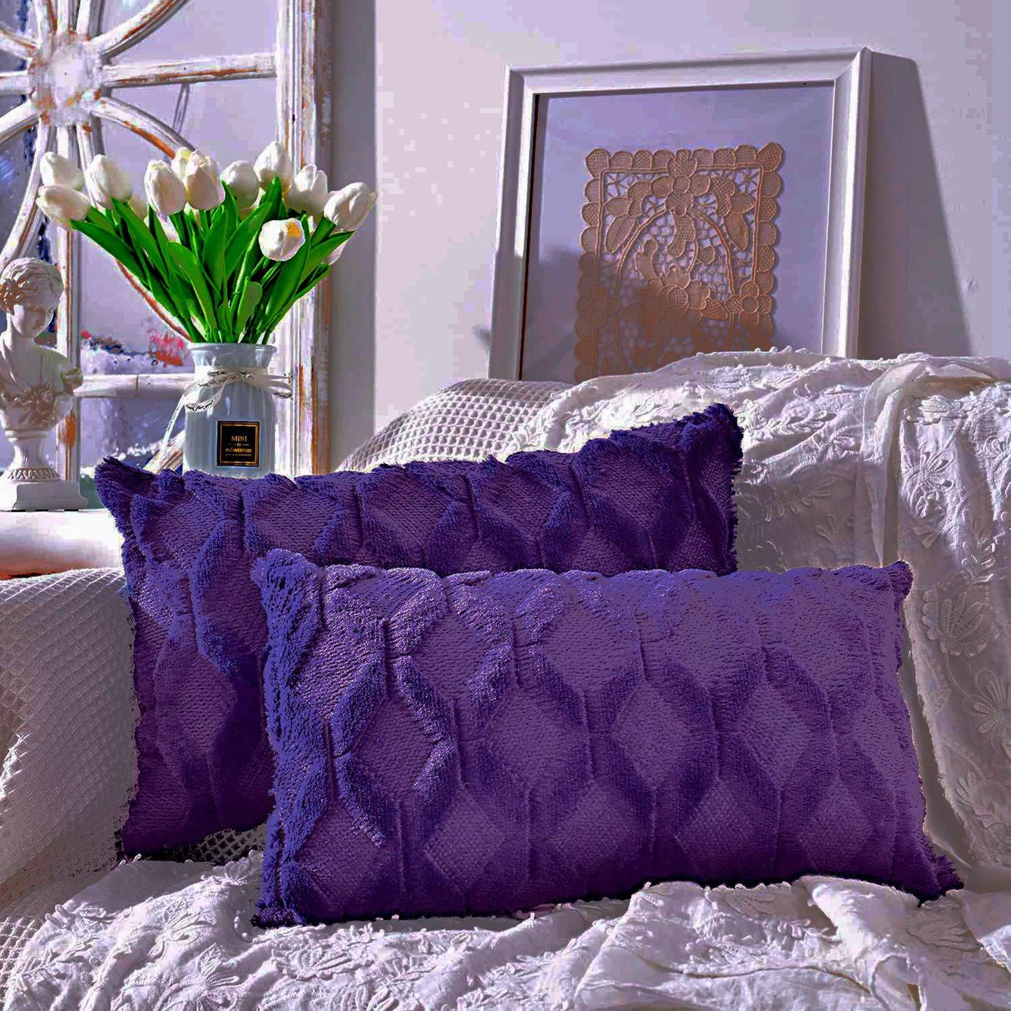 Set of Combo Pillow Covers with Inserts
