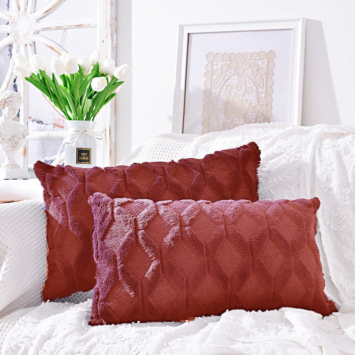 Set of Combo Pillow Covers with Inserts