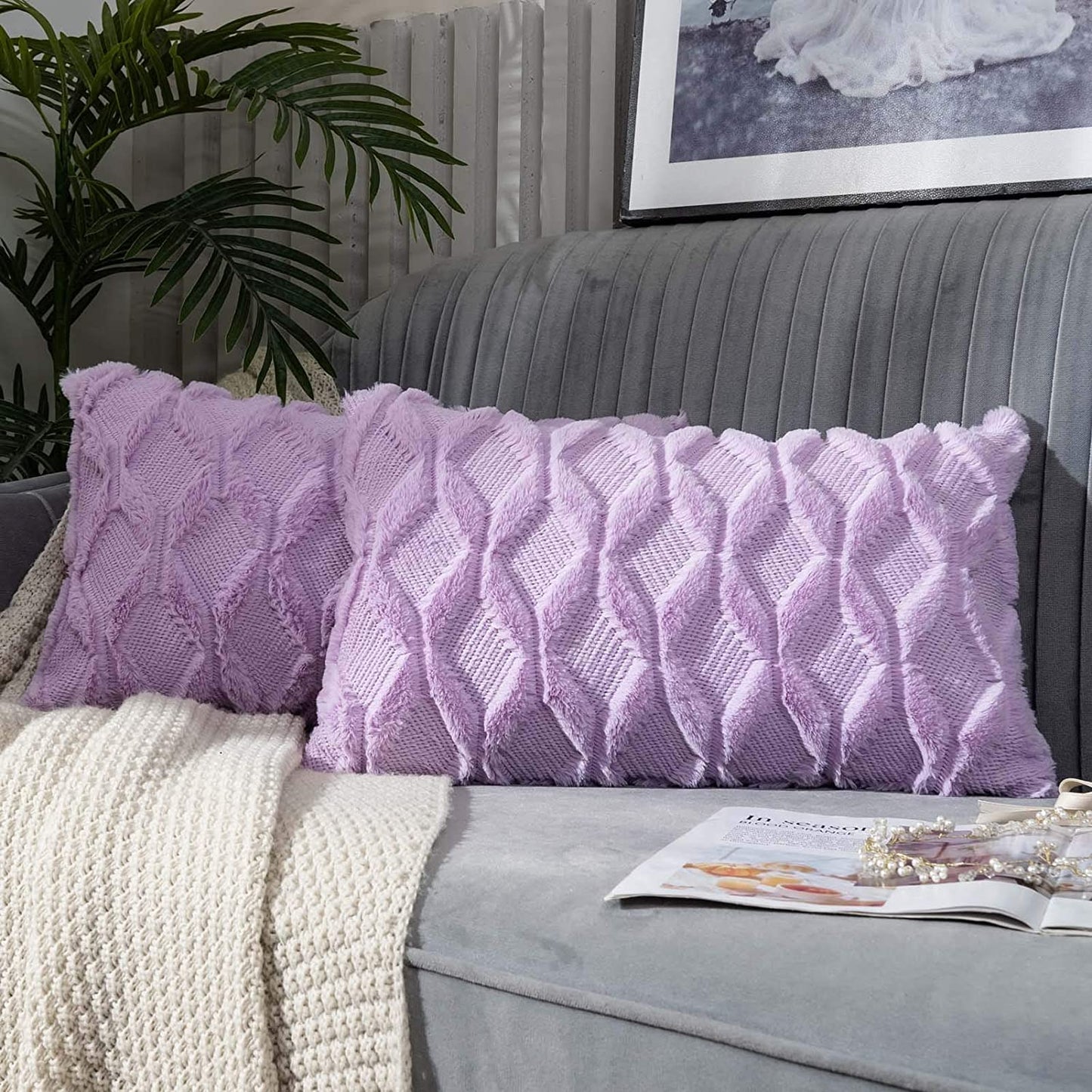 Set of Combo Pillow Covers with Inserts