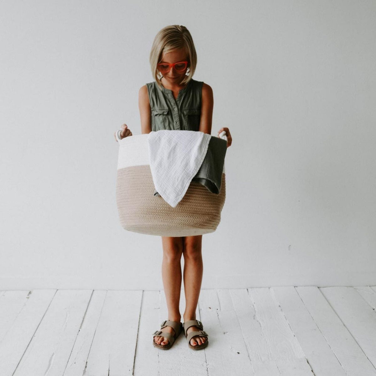 Soft Woven Rope Storage Basket