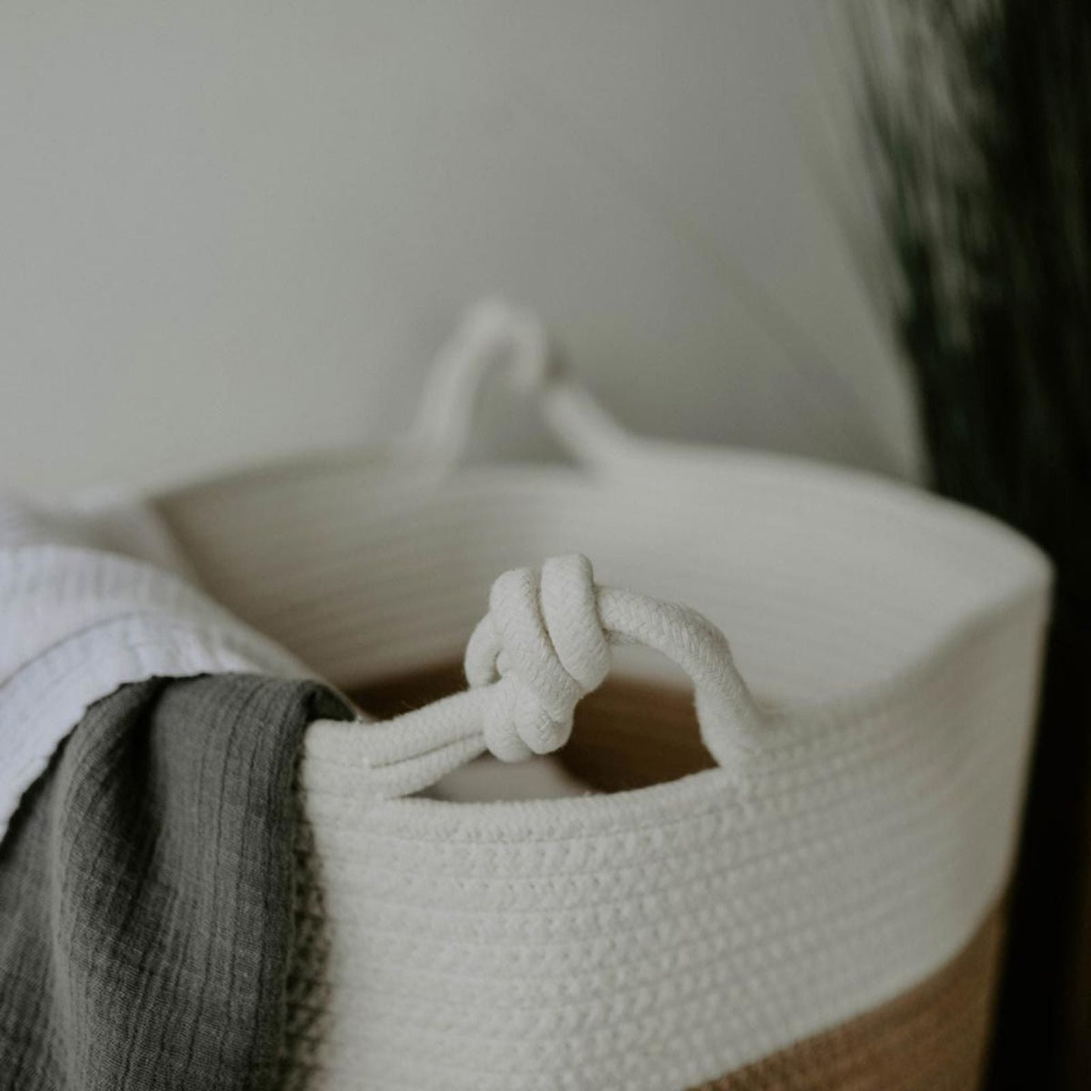 Soft Woven Rope Storage Basket