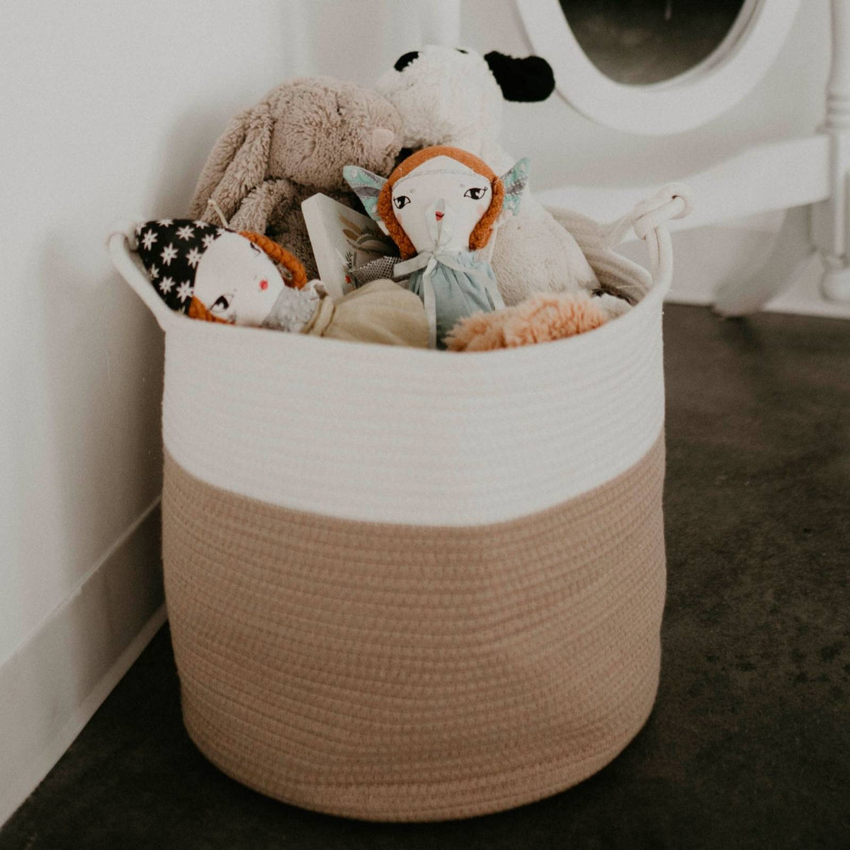 Soft Woven Rope Storage Basket