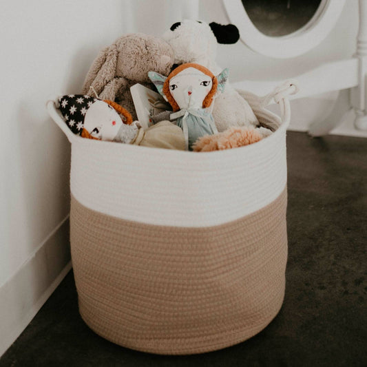 Soft Woven Rope Storage Basket